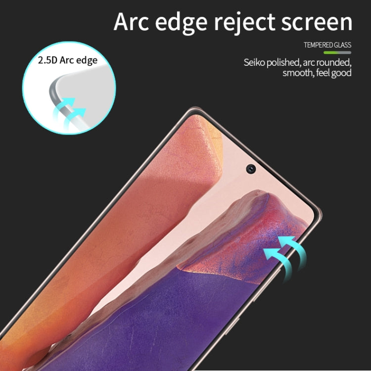 MOFI 9H 2.5D Full Screen Tempered Glass Film（Ultrasonic fingerprint unlock）, For Galaxy Note20