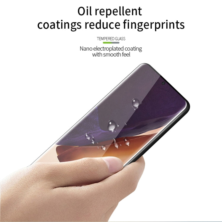 PINWUYO 9H 3D Hot Bending Tempered Glass Film（Ultrasonic fingerprint unlock）, For Samsung Galaxy Note20 Ultra