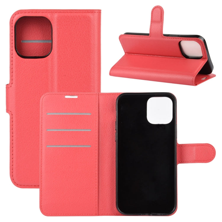 For iPhone 12 Litchi Texture Horizontal Flip Protective Case with Holder & Card Slots & Wallet, For iPhone 12 mini
