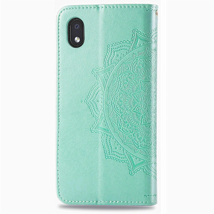 Mandala Flower Embossed Horizontal Flip Leather Case with Bracket / Card Slot / Wallet / Lanyard, For Motorola One Fusion Plus, For Motorola Edge