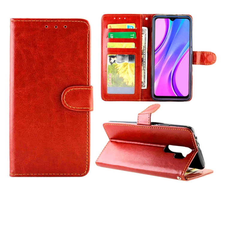 Crazy Horse Texture Leather Horizontal Flip Protective Case with Holder & Card Slots & Wallet & Photo Frame, For Xiaomi Redmi 9, For Xiaomi Redmi 9A, For Xiaomi Redmi 9C, For OPPO Reno4, For Nokia C1