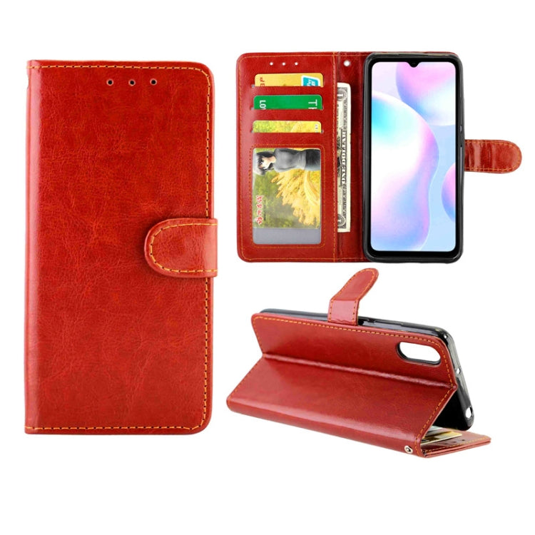 Crazy Horse Texture Leather Horizontal Flip Protective Case with Holder & Card Slots & Wallet & Photo Frame, For Xiaomi Redmi 9, For Xiaomi Redmi 9A, For Xiaomi Redmi 9C, For OPPO Reno4, For Nokia C1