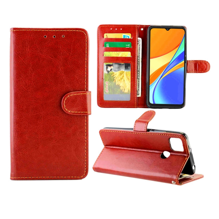 Crazy Horse Texture Leather Horizontal Flip Protective Case with Holder & Card Slots & Wallet & Photo Frame, For Xiaomi Redmi 9, For Xiaomi Redmi 9A, For Xiaomi Redmi 9C, For OPPO Reno4, For Nokia C1