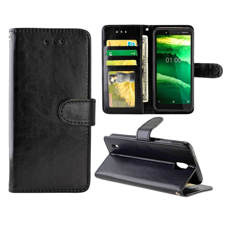 Crazy Horse Texture Leather Horizontal Flip Protective Case with Holder & Card Slots & Wallet & Photo Frame, For Xiaomi Redmi 9, For Xiaomi Redmi 9A, For Xiaomi Redmi 9C, For OPPO Reno4, For Nokia C1