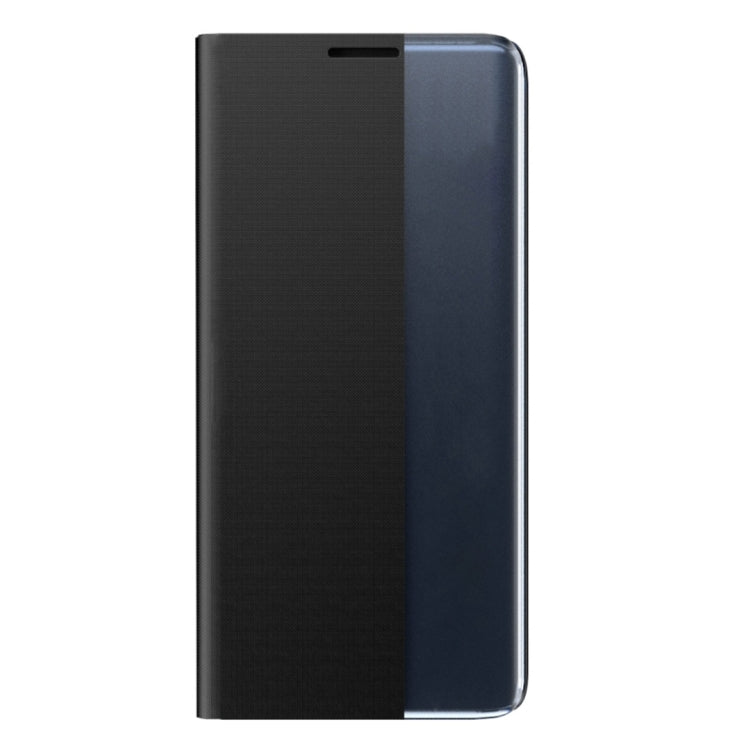 Plain Texture Cloth Attraction Flip Holder Leather Phone Case, For Galaxy Note20, For Galaxy Note20 Ultra