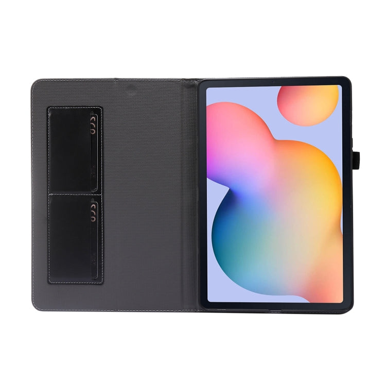 2-Folding Business Horizontal Flip PU Leather Case with Card Slots & Holder, For Samsung Galaxy Tab S8 / Galaxy Tab S7 T870
