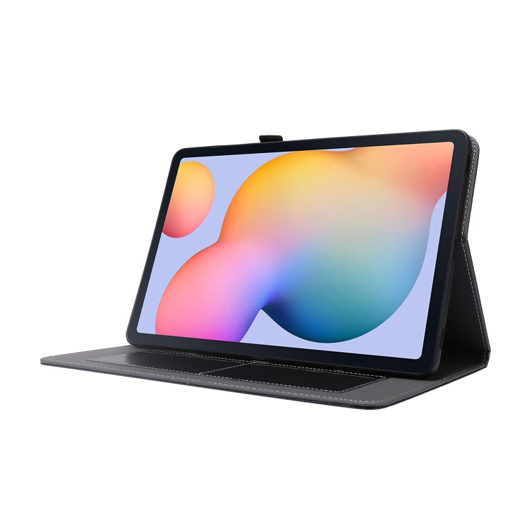 2-Folding Business Horizontal Flip PU Leather Case with Card Slots & Holder, For Samsung Galaxy Tab S8 / Galaxy Tab S7 T870