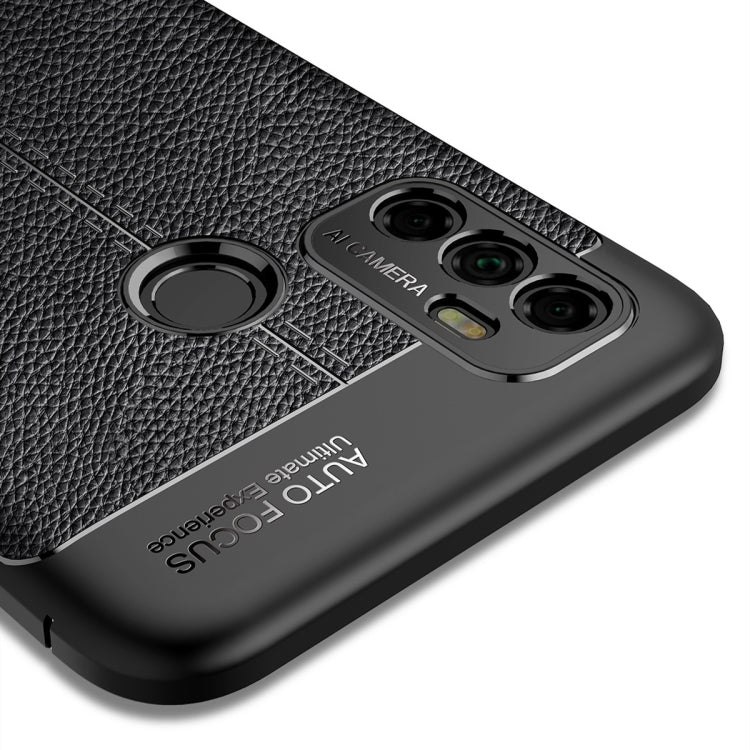 Litchi Texture TPU Shockproof Case, For OPPO A53 (2020)