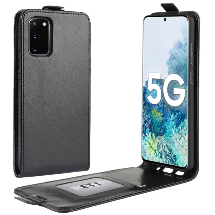 For Samsung Galaxy S20 FE 4G/5G R64 Texture Single Vertical Flip Leather Protective Case with Card Slots & Photo Frame, For Galaxy S20 FE