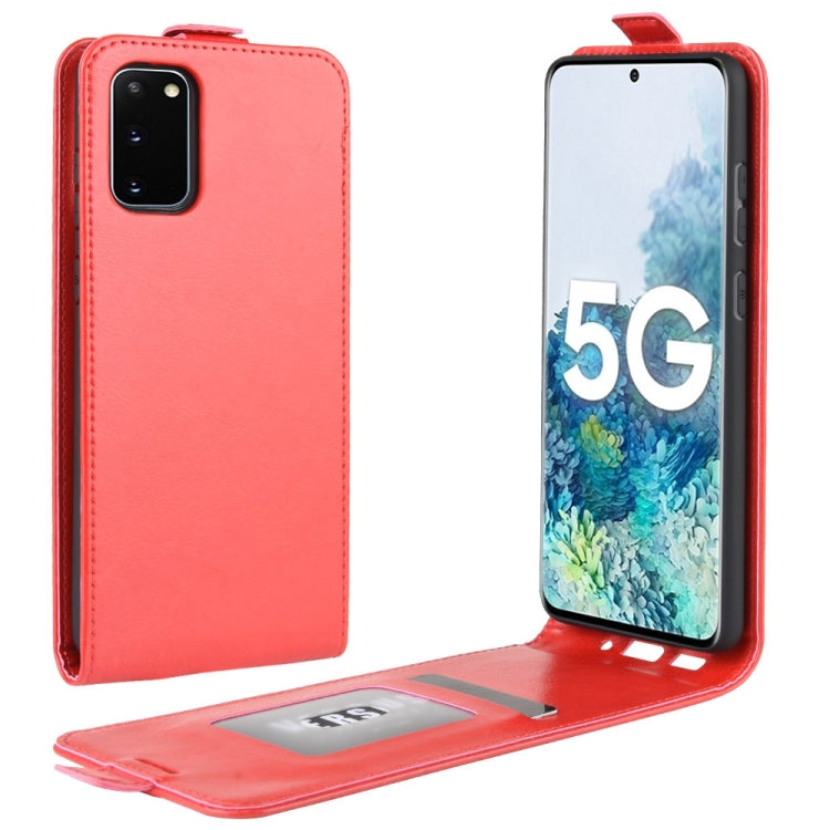 For Samsung Galaxy S20 FE 4G/5G R64 Texture Single Vertical Flip Leather Protective Case with Card Slots & Photo Frame, For Galaxy S20 FE