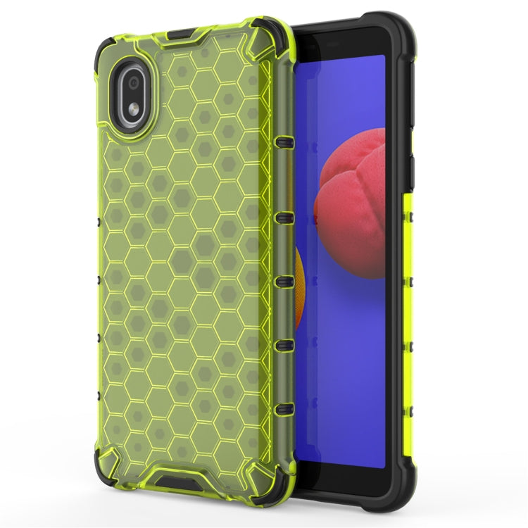 For Samsung Galaxy A01 Core  Shockproof Honeycomb PC + TPU Case, For Galaxy A01 Core