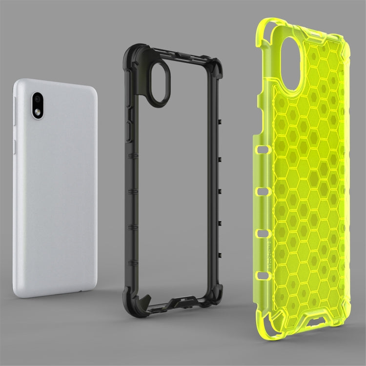 For Samsung Galaxy A01 Core  Shockproof Honeycomb PC + TPU Case, For Galaxy A01 Core