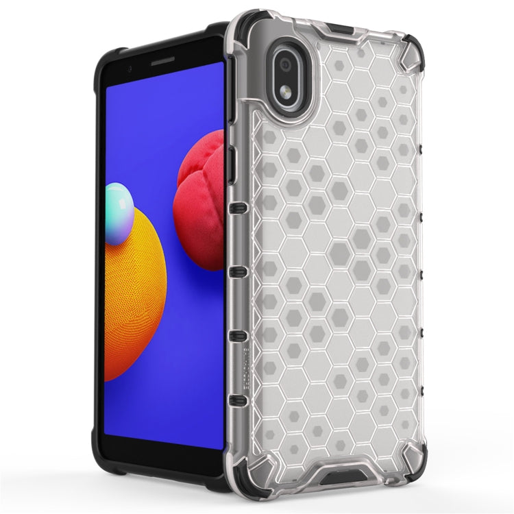 For Samsung Galaxy A01 Core  Shockproof Honeycomb PC + TPU Case, For Galaxy A01 Core