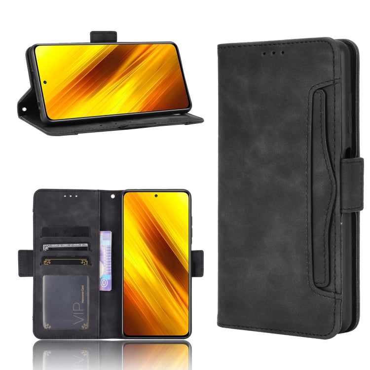 For Xiaomi Poco X3 NFC Wallet Style Skin Feel Calf Pattern Leather Case ，with Separate Card Slot, For Xiaomi Poco X3 NFC