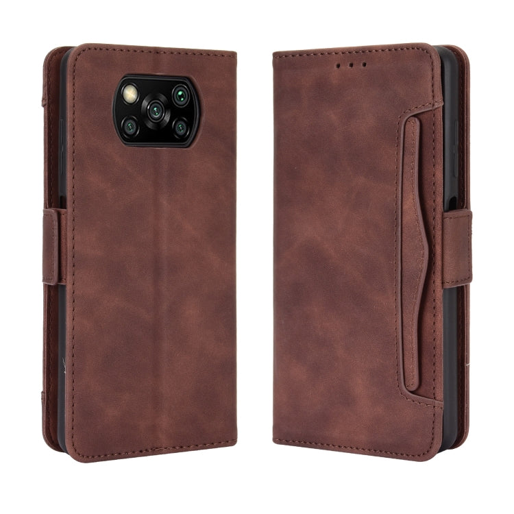 For Xiaomi Poco X3 NFC Wallet Style Skin Feel Calf Pattern Leather Case ，with Separate Card Slot, For Xiaomi Poco X3 NFC