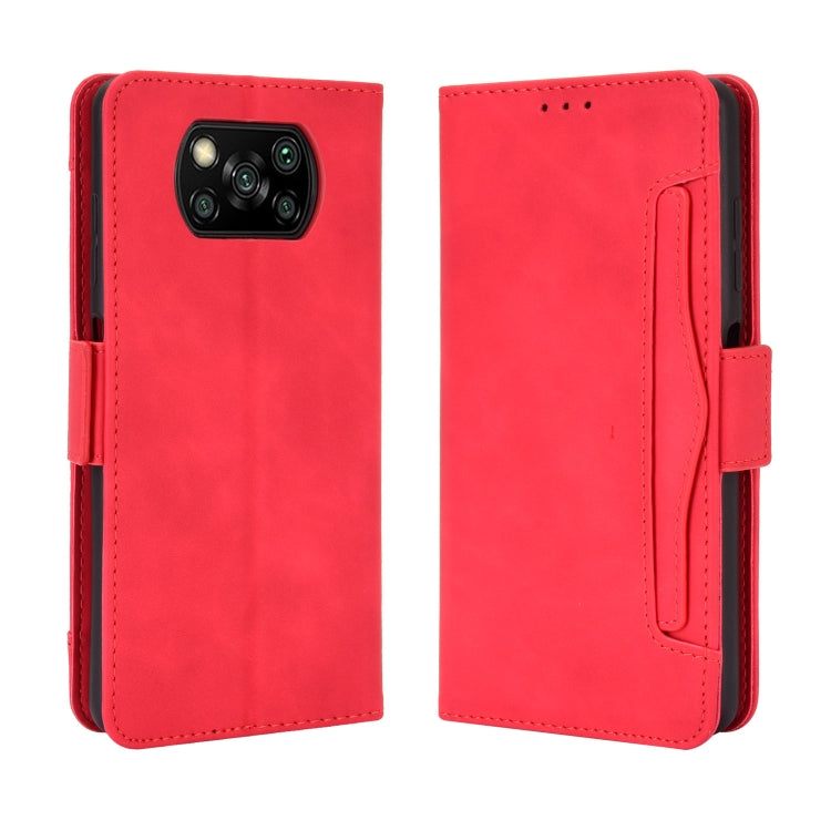 For Xiaomi Poco X3 NFC Wallet Style Skin Feel Calf Pattern Leather Case ，with Separate Card Slot, For Xiaomi Poco X3 NFC
