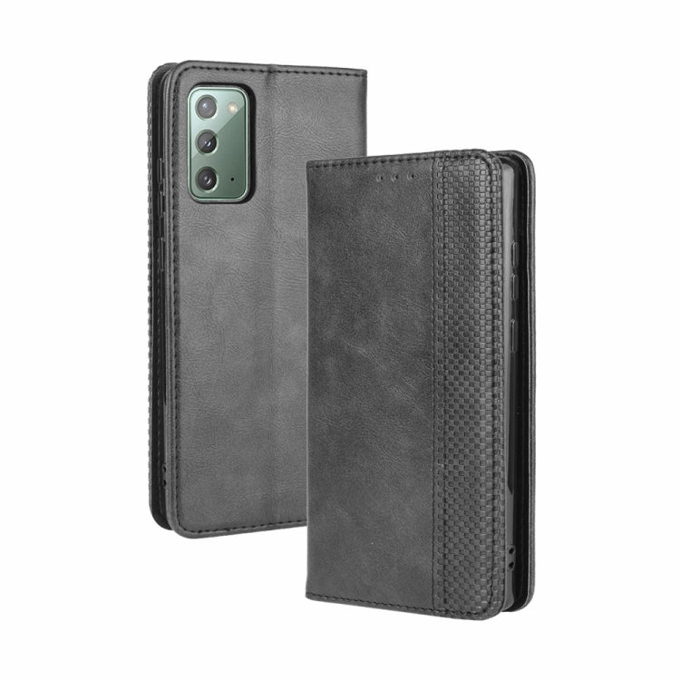 For Samsung Galaxy S20 FE 4G / 5G Magnetic Buckle Retro Crazy Horse Texture Horizontal Flip Leather Case  , with Holder & Card Slots & Photo Frame, For Galaxy S20 FE