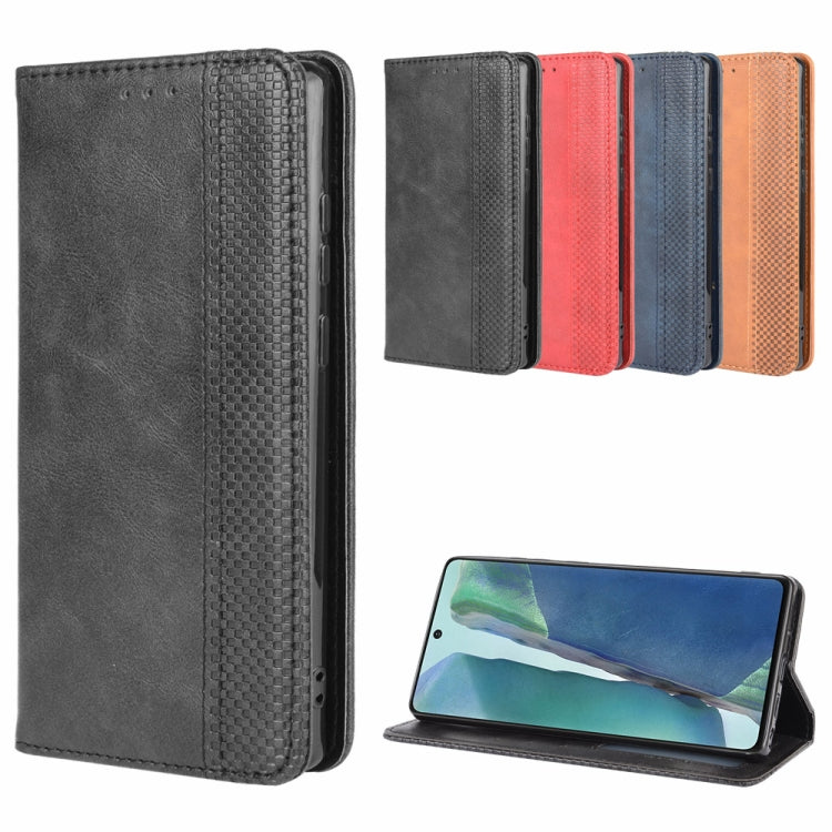 For Samsung Galaxy S20 FE 4G / 5G Magnetic Buckle Retro Crazy Horse Texture Horizontal Flip Leather Case  , with Holder & Card Slots & Photo Frame, For Galaxy S20 FE