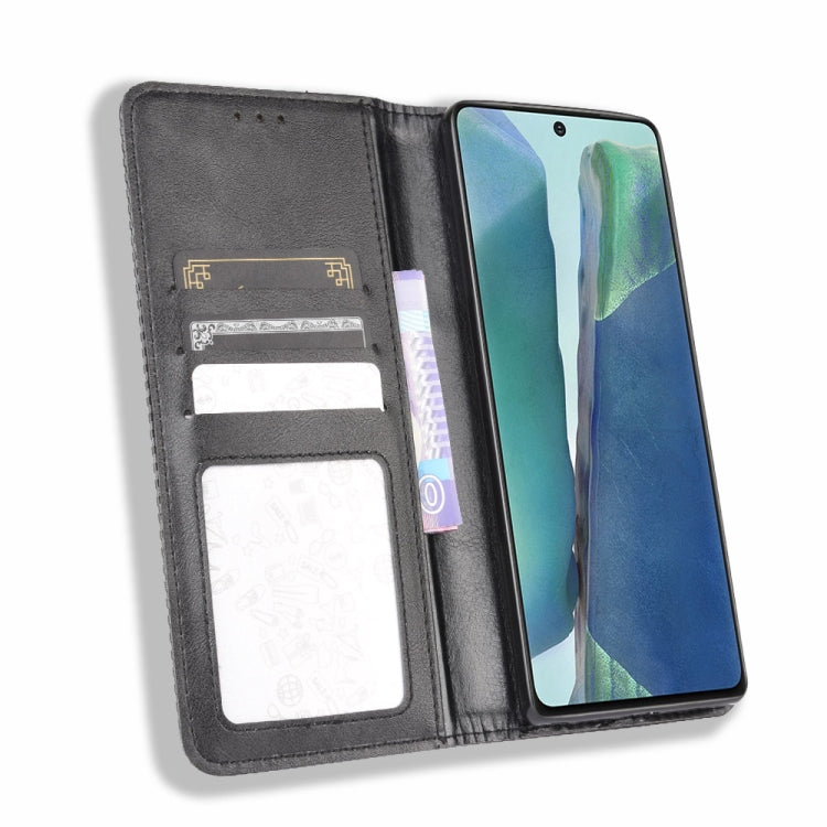 For Samsung Galaxy S20 FE 4G / 5G Magnetic Buckle Retro Crazy Horse Texture Horizontal Flip Leather Case  , with Holder & Card Slots & Photo Frame, For Galaxy S20 FE