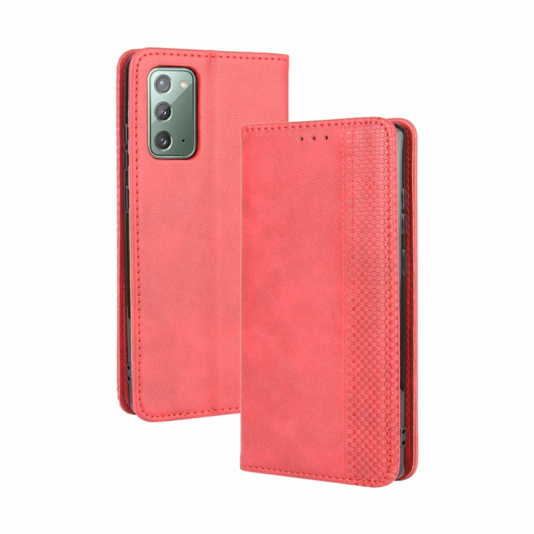 For Samsung Galaxy S20 FE 4G / 5G Magnetic Buckle Retro Crazy Horse Texture Horizontal Flip Leather Case  , with Holder & Card Slots & Photo Frame, For Galaxy S20 FE