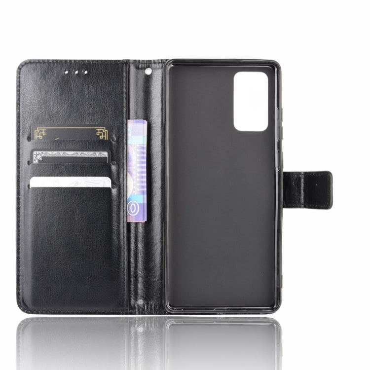For Samsung Galaxy S20 FE 4G / 5G Retro Crazy Horse Texture Horizontal Flip Leather Case , with Holder & Card Slots & Photo Frame, For Galaxy S20 FE