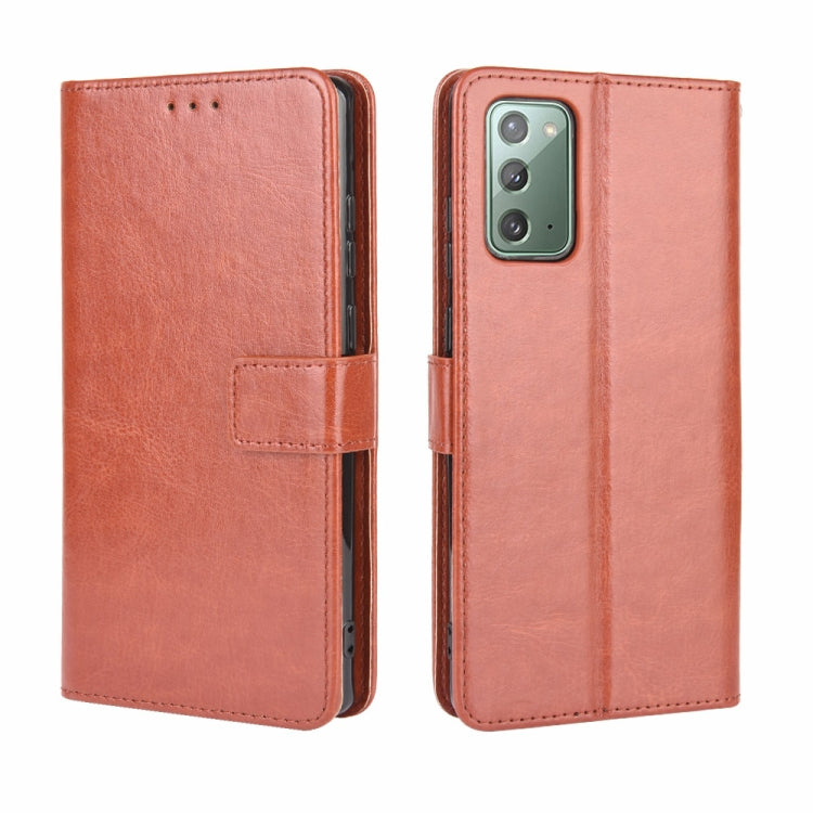 For Samsung Galaxy S20 FE 4G / 5G Retro Crazy Horse Texture Horizontal Flip Leather Case , with Holder & Card Slots & Photo Frame, For Galaxy S20 FE