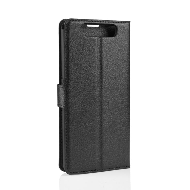 Litchi Texture Wallet Leather Stand Protective Case for Samsung A80/A90
