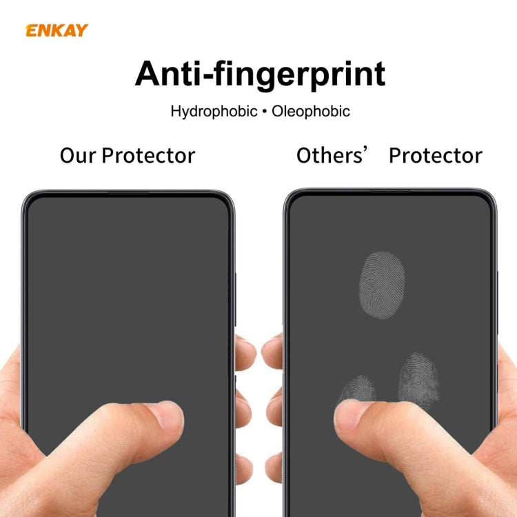 ENKAY Hat-Prince Full Glue 0.26mm 9H 2.5D Tempered Glass Full Coverage Film, For Samsung Galaxy M51, For Samsung Galaxy A42 5G, For Xiaomi Poco X3 / X3 NFC