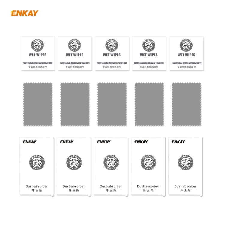 5 PCS ENKAY Hat-Prince Full Glue 0.26mm 9H 2.5D Tempered Glass Full Coverage Film, For Samsung Galaxy M51, For Samsung Galaxy A42 5G, For Xiaomi Poco X3 / X3 NFC