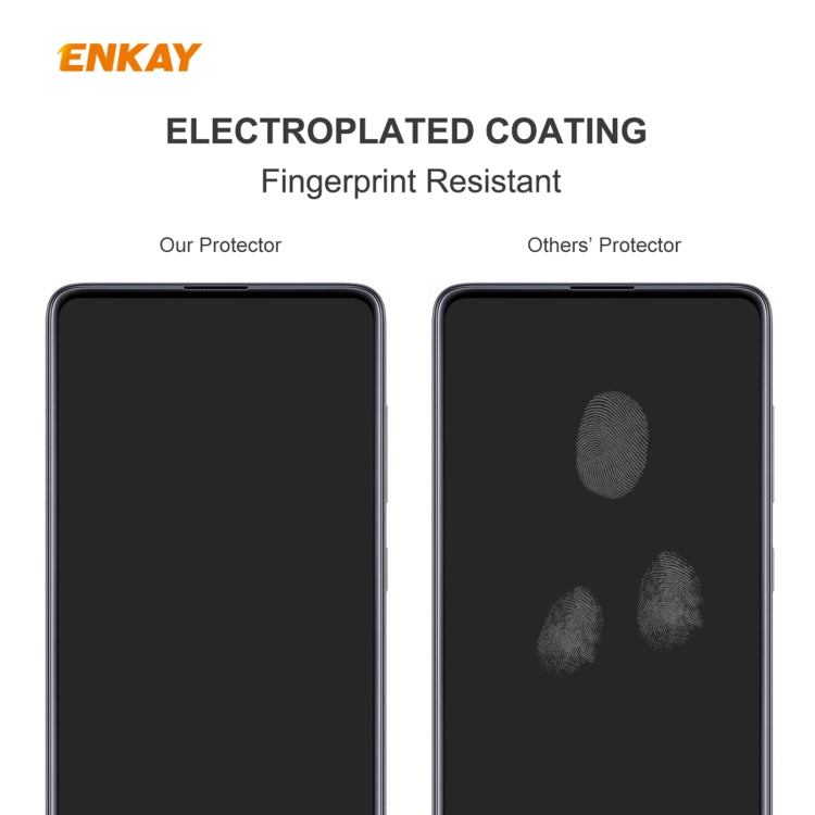 10 PCS ENKAY Hat-Prince 0.26mm 9H 2.5D Curved Edge Tempered Glass Film, For Samsung Galaxy M51, For Samsung Galaxy A42 5G, For Xiaomi Poco X3 / X3 NFC