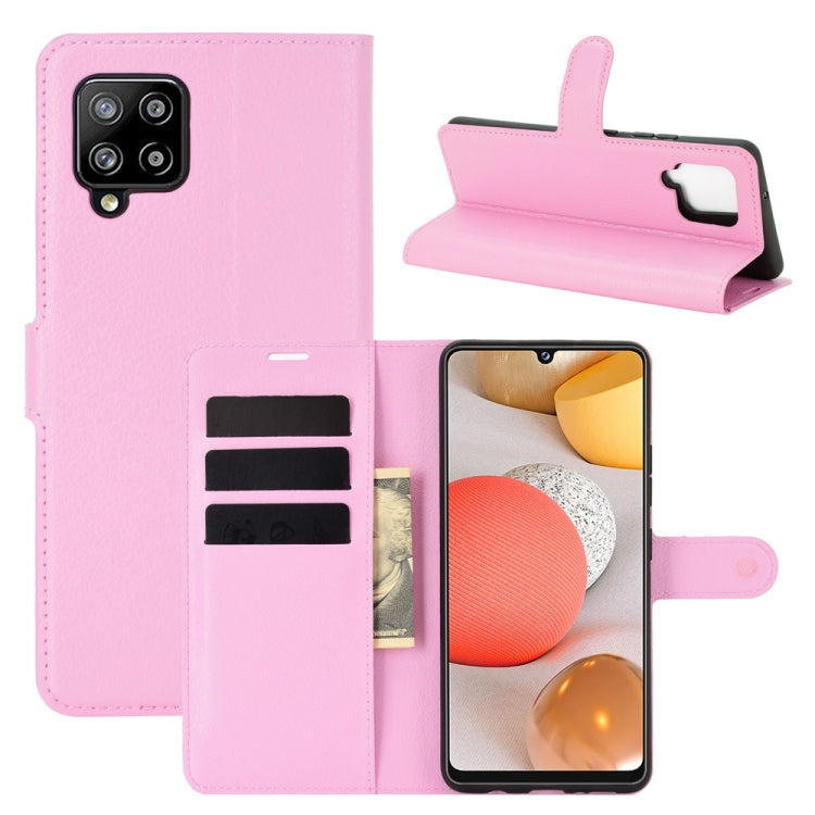 For Samsung Galaxy A42 5G Litchi Texture Horizontal Flip Protective Case with Holder & Card Slots & Wallet, For Galaxy A42 5G