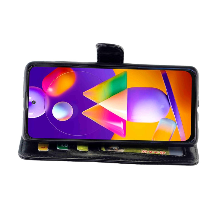 Crazy Horse Texture Leather Horizontal Flip Protective Case with Holder & Card Slots & Wallet & Photo Frame, For Samsung Galaxy M31S, For Samsung Galaxy Note20, For Samsung Samsung Galaxy M31S, For Samsung Galaxy A01 Core