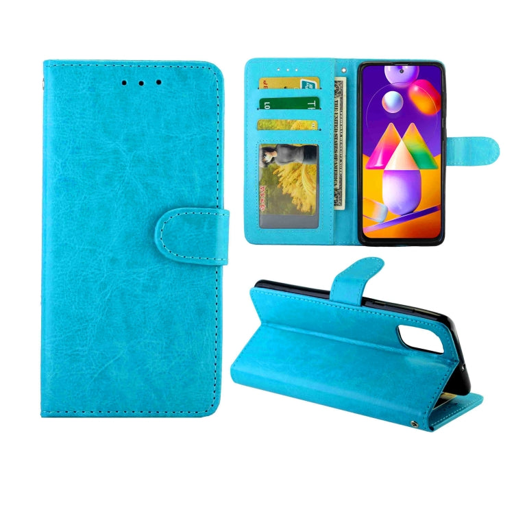 Crazy Horse Texture Leather Horizontal Flip Protective Case with Holder & Card Slots & Wallet & Photo Frame, For Samsung Galaxy M31S, For Samsung Galaxy Note20, For Samsung Samsung Galaxy M31S, For Samsung Galaxy A01 Core