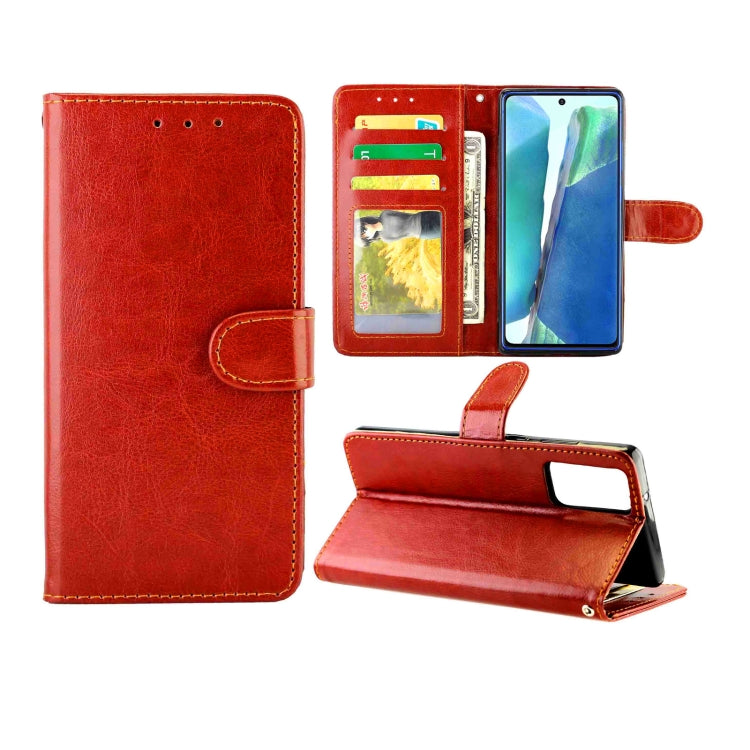 Crazy Horse Texture Leather Horizontal Flip Protective Case with Holder & Card Slots & Wallet & Photo Frame, For Samsung Galaxy M31S, For Samsung Galaxy Note20, For Samsung Samsung Galaxy M31S, For Samsung Galaxy A01 Core