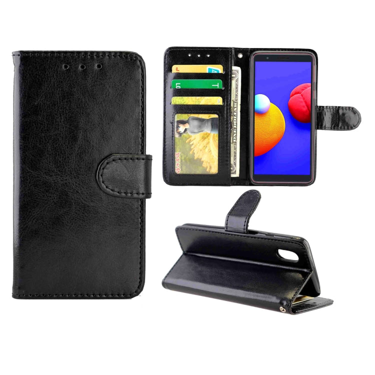 Crazy Horse Texture Leather Horizontal Flip Protective Case with Holder & Card Slots & Wallet & Photo Frame, For Samsung Galaxy M31S, For Samsung Galaxy Note20, For Samsung Samsung Galaxy M31S, For Samsung Galaxy A01 Core