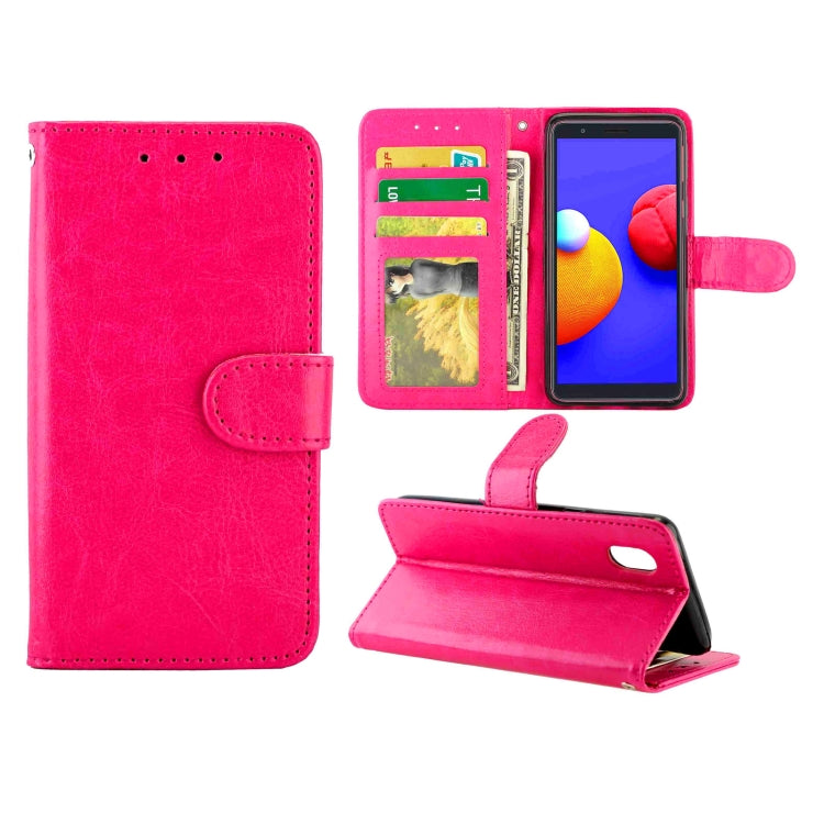 Crazy Horse Texture Leather Horizontal Flip Protective Case with Holder & Card Slots & Wallet & Photo Frame, For Samsung Galaxy M31S, For Samsung Galaxy Note20, For Samsung Samsung Galaxy M31S, For Samsung Galaxy A01 Core