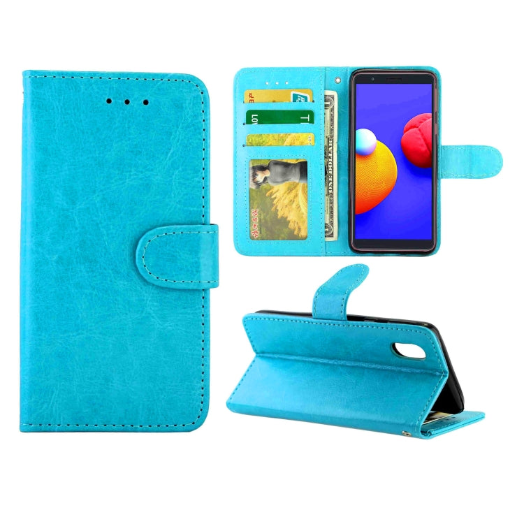Crazy Horse Texture Leather Horizontal Flip Protective Case with Holder & Card Slots & Wallet & Photo Frame, For Samsung Galaxy M31S, For Samsung Galaxy Note20, For Samsung Samsung Galaxy M31S, For Samsung Galaxy A01 Core