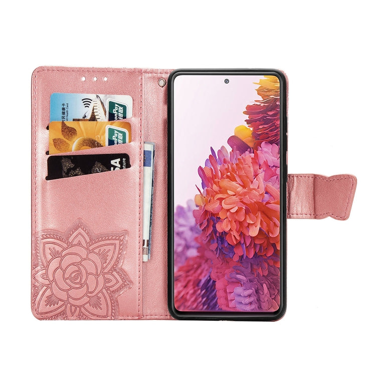Butterfly Love Flower Embossed Horizontal Flip Leather Case with Bracket / Card Slot / Wallet / Lanyard, For Galaxy S20 FE / S20 Lite, For Xiaomi Poco X3 NFC, For Samsung Galaxy S20 FE, For LG Style3 L-41A