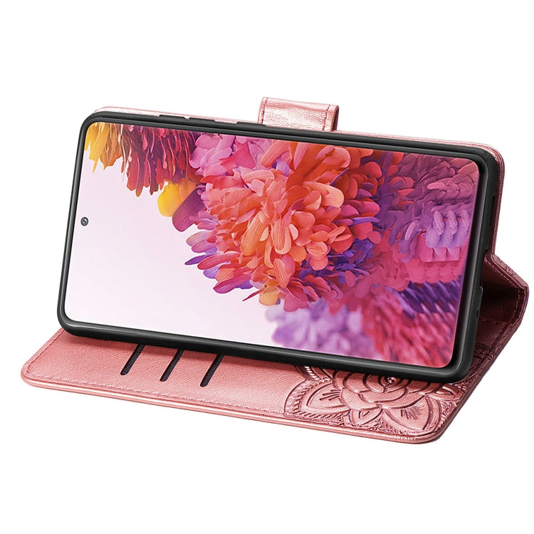 Butterfly Love Flower Embossed Horizontal Flip Leather Case with Bracket / Card Slot / Wallet / Lanyard, For Galaxy S20 FE / S20 Lite, For Xiaomi Poco X3 NFC, For Samsung Galaxy S20 FE, For LG Style3 L-41A