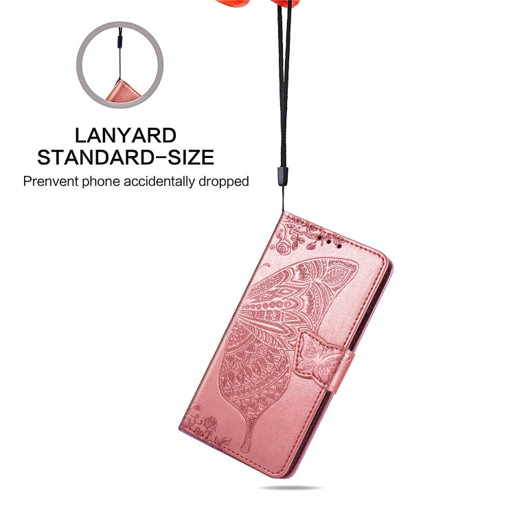Butterfly Love Flower Embossed Horizontal Flip Leather Case with Bracket / Card Slot / Wallet / Lanyard, For Galaxy S20 FE / S20 Lite, For Xiaomi Poco X3 NFC, For Samsung Galaxy S20 FE, For LG Style3 L-41A