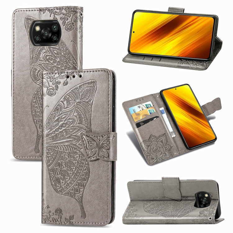 Butterfly Love Flower Embossed Horizontal Flip Leather Case with Bracket / Card Slot / Wallet / Lanyard, For Galaxy S20 FE / S20 Lite, For Xiaomi Poco X3 NFC, For Samsung Galaxy S20 FE, For LG Style3 L-41A