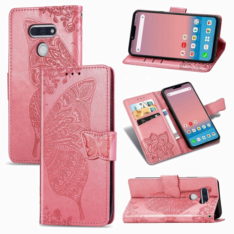 Butterfly Love Flower Embossed Horizontal Flip Leather Case with Bracket / Card Slot / Wallet / Lanyard, For Galaxy S20 FE / S20 Lite, For Xiaomi Poco X3 NFC, For Samsung Galaxy S20 FE, For LG Style3 L-41A
