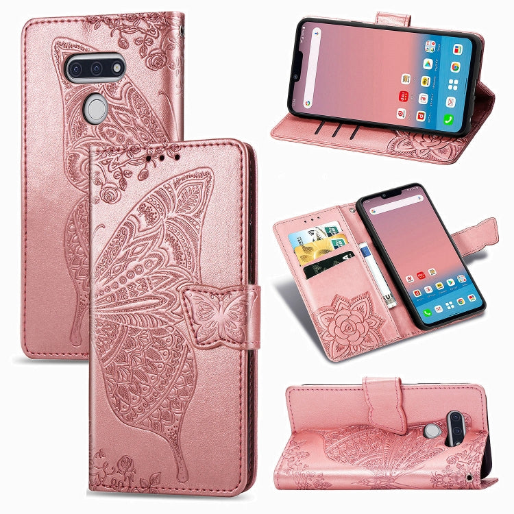 Butterfly Love Flower Embossed Horizontal Flip Leather Case with Bracket / Card Slot / Wallet / Lanyard, For Galaxy S20 FE / S20 Lite, For Xiaomi Poco X3 NFC, For Samsung Galaxy S20 FE, For LG Style3 L-41A