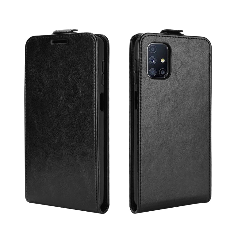 For Samsung Galaxy M51 (Side Fingerprint) R64 Texture Single Vertical Flip Leather Protective Case with Card Slots & Photo Frame, For Galaxy M51