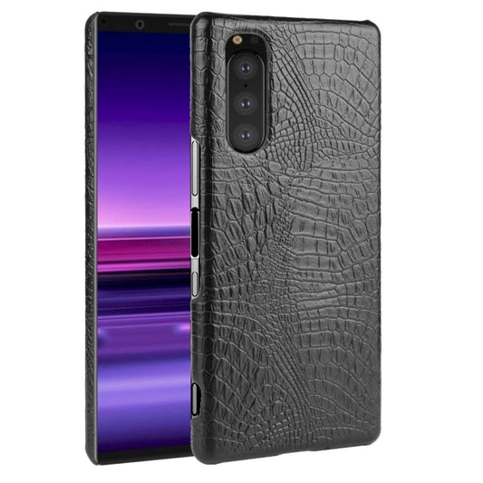 For Sony Xperia 5 II Shockproof Crocodile Texture PC + PU Case