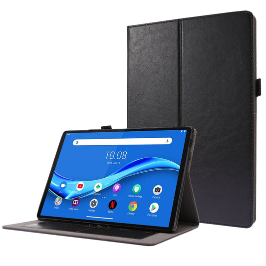 2-Folding Business Horizontal Flip PU Leather Case with Card Slots & Holder, For Lenovo Tab M10 10.1, For  Lenovo Tab M10 10.1, For Lenovo M10 Plus