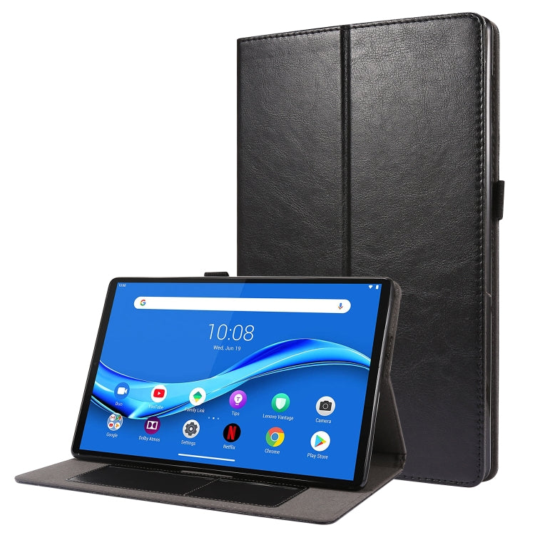 2-Folding Business Horizontal Flip PU Leather Case with Card Slots & Holder, For Lenovo Tab M10 10.1, For  Lenovo Tab M10 10.1, For Lenovo M10 Plus