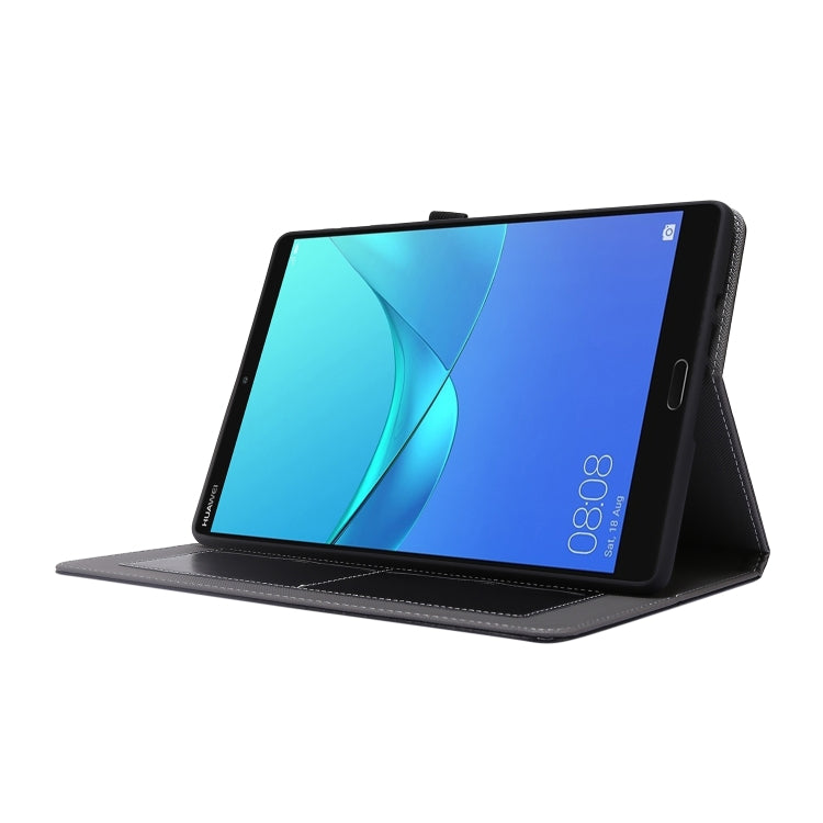 2-Folding Business Horizontal Flip PU Leather Case with Card Slots & Holder, For Huawei MatePad T 10s, For Huawei MatePad T8 8.0