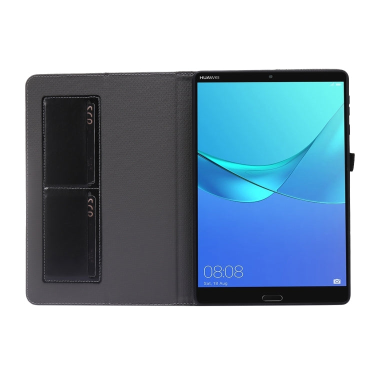 2-Folding Business Horizontal Flip PU Leather Case with Card Slots & Holder, For Huawei MatePad T 10s, For Huawei MatePad T8 8.0
