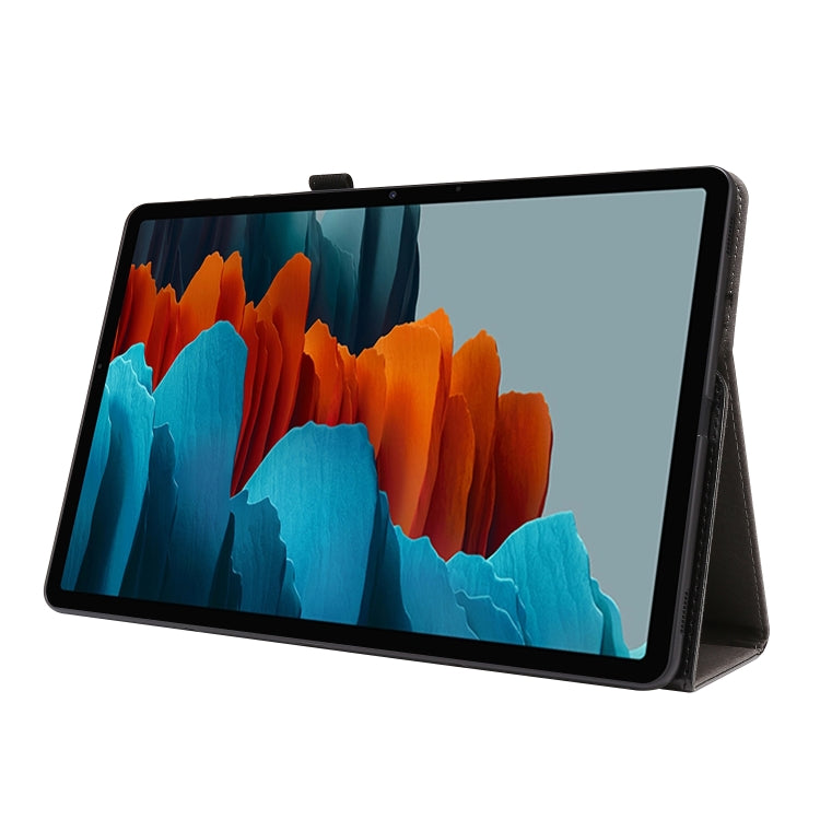 2-Folding Business Horizontal Flip PU Leather Case with Card Slots & Holder, For Samsung Galaxy Tab S8+ / Tab S8 Plus /  Tab S7 FE / Tab S7+ T970/T976B